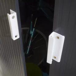 Rowlinson Trentvale 8x6 Apex Dark Grey Metal Shed -Hozelock Shop rowlinson trentvale 8x6 apex dark grey metal shed5013856206224 40c bq