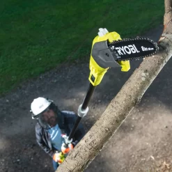 Ryobi ONE+ 18V Cordless Pole Saw RPP182020 -Hozelock Shop ryobi one 18v cordless pole saw rpp1820204892210216922 01i bq