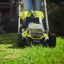 Ryobi ONE+ RLM18X33B50B Cordless 18V Rotary Lawnmower -Hozelock Shop ryobi one rlm18x33b50b cordless 18v rotary lawnmower4892210185860 05i bq