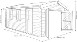 Shire 13x12 Bradenham Wooden Garage - Assembly Service Included -Hozelock Shop shire 13x12 bradenham wooden garage assembly service included5019804383689 03t