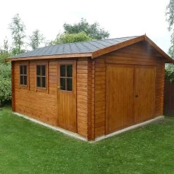 Shire 15x14 Bradenham Wooden Garage (Base Included) -Hozelock Shop shire 15x14 bradenham wooden garage base included 5019804111589 01i