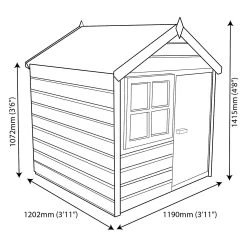 Shire 4x4 Woodbury Whitewood Pine Playhouse Assembly Required -Hozelock Shop shire 4x4 woodbury whitewood pine playhouse assembly required5397007006513 01t BQ