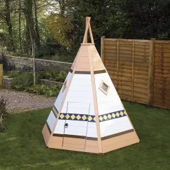 Shire 7x6 Wigwam Whitewood Pine Playhouse Assembly Required -Hozelock Shop shire 7x6 wigwam whitewood pine playhouse assembly required5019804113675 02i bq