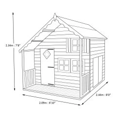 Shire 7x8 Crib Whitewood Pine Playhouse Assembly Service Included -Hozelock Shop shire 7x8 crib whitewood pine playhouse assembly service included5019804111800 03t