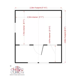 Shire 8x9 Lodge Whitewood Pine Playhouse Assembly Required -Hozelock Shop shire 8x9 lodge whitewood pine playhouse assembly required5019804111831 02t
