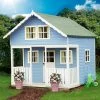 Shire 8x9 Lodge Whitewood Pine Playhouse Assembly Service Included -Hozelock Shop shire 8x9 lodge whitewood pine playhouse assembly service included5019804111848 01i