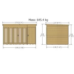 Shire Aster 12x8 Pent Shiplap Wooden Summer House - Assembly Service Included 3 Shire Aster 12x8 Pent Shiplap Wooden Summer House - Assembly Service Included -Hozelock Shop shire aster 12x8 pent shiplap wooden summer house assembly service included5019804118908 01t bq