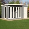 Shire Aster 12x8 Pent Shiplap Wooden Summer House - Assembly Service Included -Hozelock Shop shire aster 12x8 pent shiplap wooden summer house assembly service included5019804118908 03i