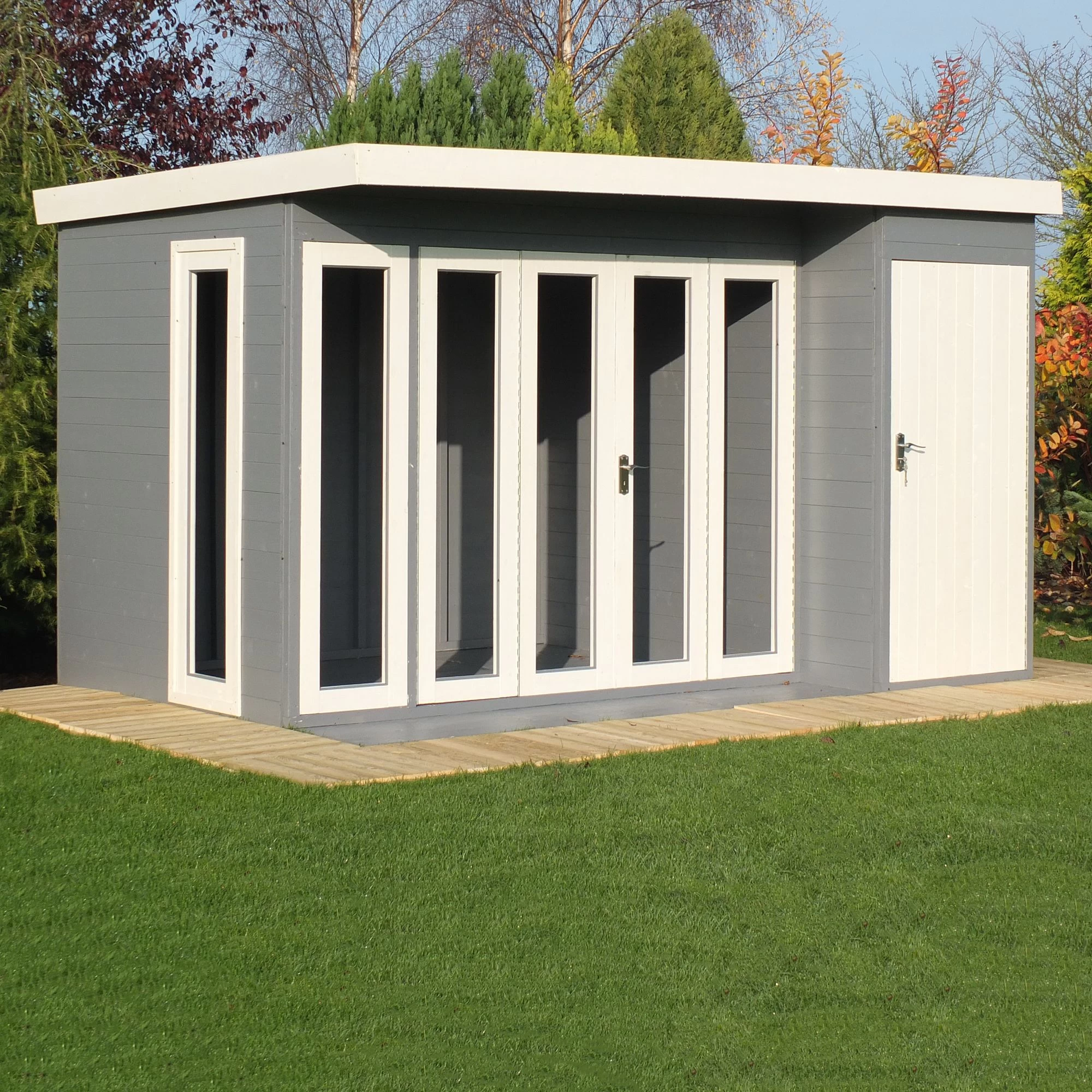 Shire Aster 12x8 Pent Shiplap Wooden Summer house - Assembly service included Shire Aster 12x8 Pent Shiplap Wooden Summer House - Assembly Service Included -Hozelock Shop shire aster 12x8 pent shiplap wooden summer house assembly service included5019804118908 03i
