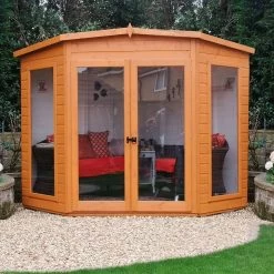Shire Barclay 8x8 Safety Acrylic Pent Shiplap Wooden Summer House - Base Not Included -Hozelock Shop shire barclay 8x8 safety acrylic pent shiplap wooden summer house base not included5019804999200 02i bq