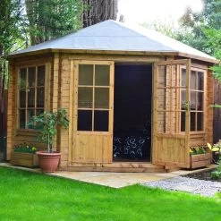 Shire Belvoir 10x10 Ft Apex Tongue & Groove Wooden Cabin With Felt Tile Roof - Assembly Service Included -Hozelock Shop shire belvoir 10x10 ft apex tongue groove wooden cabin with felt tile roof assembly service included5019804111237 02i bq