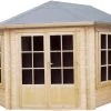 Shire Belvoir 10x10 Glass Apex Tongue & Groove Wooden Cabin - Base Not Included -Hozelock Shop shire belvoir 10x10 glass apex tongue groove wooden cabin base not included5019804252398 02c bq