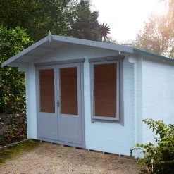 Shire Berryfield 11x10 Glass Apex Tongue & Groove Wooden Cabin - Base Not Included -Hozelock Shop shire berryfield 11x10 glass apex tongue groove wooden cabin base not included5019804112319 01i