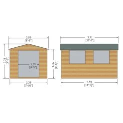 Shire Bison 12x8 Glass Apex Shiplap Wooden Workshop - Base Not Included -Hozelock Shop shire bison 12x8 glass apex shiplap wooden workshop base not included5019804119066 01t bq