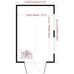 Shire Bison 12x8 Glass Apex Shiplap Wooden Workshop - Base Not Included -Hozelock Shop shire bison 12x8 glass apex shiplap wooden workshop base not included5019804119066 02t bq