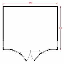 Shire Blenheim 10x8 Apex Shiplap Wooden Summer House With Bi-fold Door - Assembly Service Included -Hozelock Shop shire blenheim 10x8 apex shiplap wooden summer house with bi fold door assembly service included5019804111213 02t
