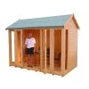Shire Blenheim 10x8 Apex Shiplap Wooden Summer House With Bi-fold Door - Assembly Service Included -Hozelock Shop shire blenheim 10x8 apex shiplap wooden summer house with bi fold door assembly service included5019804111213 21c