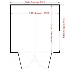 Shire Buckingham 7x7 Glass Apex Shiplap Wooden Summer House - Base Not Included -Hozelock Shop shire buckingham 7x7 glass apex shiplap wooden summer house base not included5019804118861 02t bq