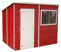 Shire Caldey 8x6 Ft Pent Shiplap Wooden Shed With Floor (Base Included) - Assembly Service Included