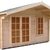 Shire Cannock 12x10 Toughened Glass Apex Tongue & Groove Wooden Cabin - Base Not Included -Hozelock Shop shire cannock 12x10 toughened glass apex tongue groove wooden cabin base not included5019804312108 03c bq