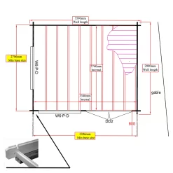 Shire Danbury 12x10 Glass Pent Tongue & Groove Wooden Cabin - Base Not Included -Hozelock Shop shire danbury 12x10 glass pent tongue groove wooden cabin base not included5019804414611 02t