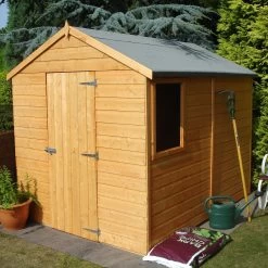 Shire Durham 8x6 Ft Apex Shiplap Wooden Shed With Floor (Base Included) -Hozelock Shop shire durham 8x6 ft apex shiplap wooden shed with floor base included 5019804861545 06bq