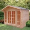 Shire Epping 10x12 Toughened Glass Apex Tongue & Groove Wooden Cabin - Base Not Included -Hozelock Shop shire epping 10x12 toughened glass apex tongue groove wooden cabin base not included5019804119585 02i bq