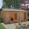 Shire Firestone 13x17 Ft Toughened Glass Apex Tongue & Groove Wooden Cabin With Tile Roof -Hozelock Shop shire firestone 13x17 ft toughened glass apex tongue groove wooden cabin with tile roof5019804119967 01i bq