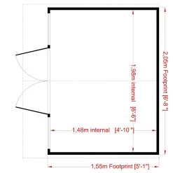 Shire Haddon 7x5 Glass Apex Shiplap Wooden Summer House - Base Not Included -Hozelock Shop shire haddon 7x5 glass apex shiplap wooden summer house base not included5019804118816 02t bq