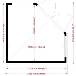 Shire Hampton 8x8 Glass Pent Shiplap Wooden Summer House - Base Not Included -Hozelock Shop shire hampton 8x8 glass pent shiplap wooden summer house base not included5019804889839 02t