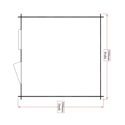 Shire Hartley 10x10 Apex Tongue & Groove Wooden Cabin (Base Included) - Assembly Service Included -Hozelock Shop shire hartley 10x10 apex tongue groove wooden cabin base included assembly service included5019804212002 02t