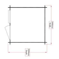 Shire Hartley 7x7 Glass Apex Tongue & Groove Wooden Cabin - Base Not Included -Hozelock Shop shire hartley 7x7 glass apex tongue groove wooden cabin base not included5019804197712 02t