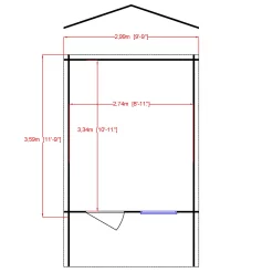 Shire Hopton 10x12 Toughened Glass Apex Tongue & Groove Wooden Cabin - Base Not Included -Hozelock Shop shire hopton 10x12 toughened glass apex tongue groove wooden cabin base not included5019804119219 02t bq