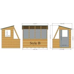 Shire Iceni 8x6 Ft Pent Shiplap Wooden Shed With Floor - Assembly Service Included -Hozelock Shop shire iceni 8x6 ft pent shiplap wooden shed with floor assembly service included5019804119004 01t bq