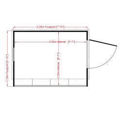 Shire Iceni 8x6 Ft Pent Shiplap Wooden Shed With Floor - Assembly Service Included -Hozelock Shop shire iceni 8x6 ft pent shiplap wooden shed with floor assembly service included5019804119004 02t bq