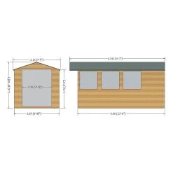 Shire Jersey 13x7 Ft Apex Shiplap Wooden Shed With Floor - Assembly Service Included -Hozelock Shop shire jersey 13x7 ft apex shiplap wooden shed with floor assembly service included5019804118809 18bq