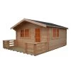 Shire Kinver 14x14 Apex Tongue & Groove Wooden Cabin - Base Not Included -Hozelock Shop shire kinver 14x14 apex tongue groove wooden cabin base not included5019804111428 01c bq
