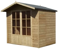 Shire Lumley 7x5 Glass Apex Shiplap Wooden Summer House - Base Not Included -Hozelock Shop shire lumley 7x5 glass apex shiplap wooden summer house base not included5397007006377 01c bq