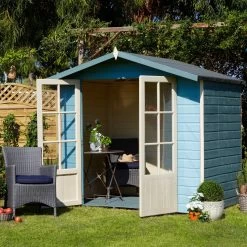 Shire Lumley 7x5 Toughened Glass Apex Shiplap Wooden Summer House - Base Not Included -Hozelock Shop shire lumley 7x5 toughened glass apex shiplap wooden summer house base not included5019804210824 02i bq