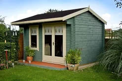 Shire Marlborough 10x14 Ft Apex Tongue & Groove Wooden Cabin With Felt Tile Roof - Assembly Service Included -Hozelock Shop shire marlborough 10x14 ft apex tongue groove wooden cabin with felt tile roof assembly service included5019804112432 01i bq