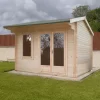 Shire Marlborough 10x14 Glass Apex Tongue & Groove Wooden Cabin - Base Not Included -Hozelock Shop shire marlborough 10x14 glass apex tongue groove wooden cabin base not included5019804112401 01i bq
