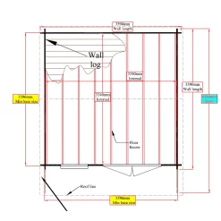 Shire Marlborough 12x12 Glass Apex Tongue & Groove Wooden Cabin - Base Not Included -Hozelock Shop shire marlborough 12x12 glass apex tongue groove wooden cabin base not included5019804112456 02t