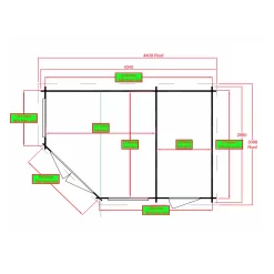 Shire Rowney 10x14 Ft Apex Tongue & Groove Wooden Cabin With Felt Tile Roof - Assembly Service Included -Hozelock Shop shire rowney 10x14 ft apex tongue groove wooden cabin with felt tile roof assembly service included5019804111275 02t