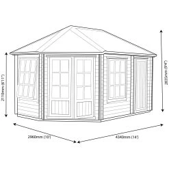Shire Rowney 10x14 Ft Apex Tongue & Groove Wooden Cabin With Felt Tile Roof - Assembly Service Included -Hozelock Shop shire rowney 10x14 ft apex tongue groove wooden cabin with felt tile roof assembly service included5019804111275 03t