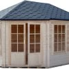 Shire Rowney 14x10 Toughened Glass Apex Tongue & Groove Wooden Cabin - Base Not Included -Hozelock Shop shire rowney 14x10 toughened glass apex tongue groove wooden cabin base not included5019804851409 02c bq