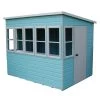 Shire Sun 8x8 Glass Pent Shiplap Wooden Summer House - Base Not Included