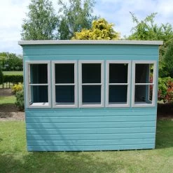 Shire Sun 8x8 Glass Pent Shiplap Wooden Summer House - Base Not Included -Hozelock Shop shire sun 8x8 glass pent shiplap wooden summer house base not included5019804112029 02i bq
