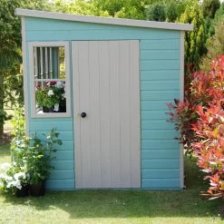 Shire Sun 8x8 Glass Pent Shiplap Wooden Summer House - Base Not Included -Hozelock Shop shire sun 8x8 glass pent shiplap wooden summer house base not included5019804112029 03i bq