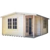 Shire Twyford 16x17 Glass Apex Tongue & Groove Wooden Cabin - Base Not Included -Hozelock Shop shire twyford 16x17 glass apex tongue groove wooden cabin base not included5019804111497 03c