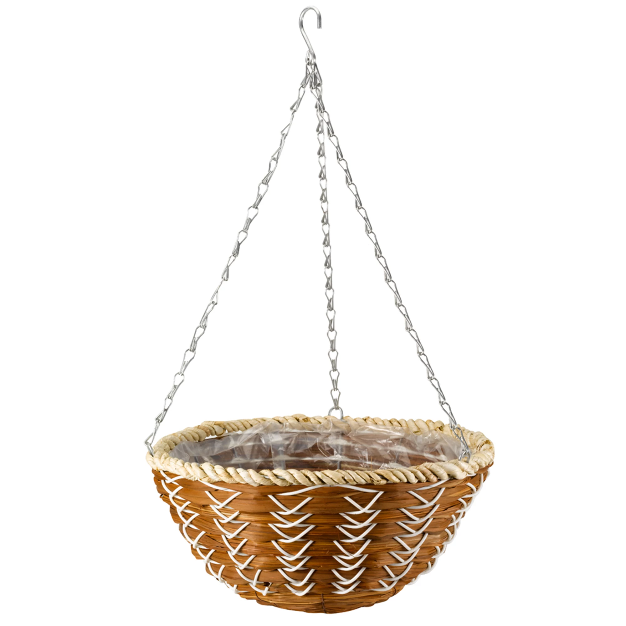 Smart Garden Country braid Natural Round Hanging basket, 35.5cm Smart Garden Country Braid Natural Round Hanging Basket, 35.5cm -Hozelock Shop smart garden country braid natural round hanging basket 35 5cm5050642013215 01c bq
